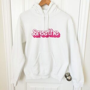 Flex Living Barbie Inspired Breathe White Hoodie Size Small